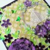 Sparkling Purple Handmade Flowers Greeting Card image