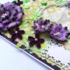 Sparkling Purple Handmade Flowers Greeting Card image