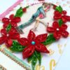 Red Themed Quilled Flowers Greeting Card image