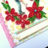 Red Themed Quilled Flowers Greeting Card image