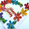 Multicolored Quilled Mini Scrapbook Greeting Card image