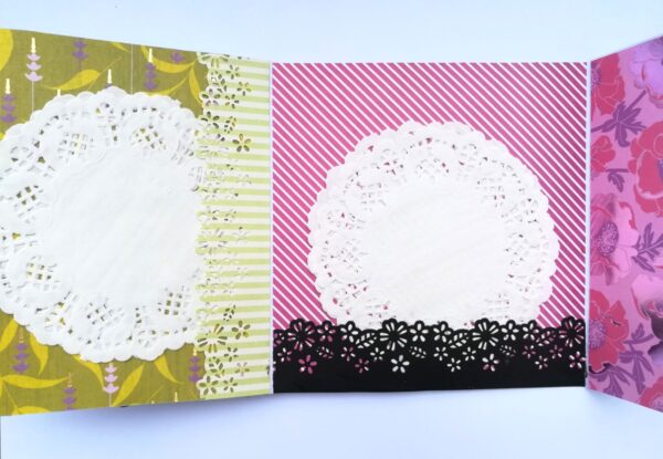 Multicolored Quilled Mini Scrapbook Greeting Card image