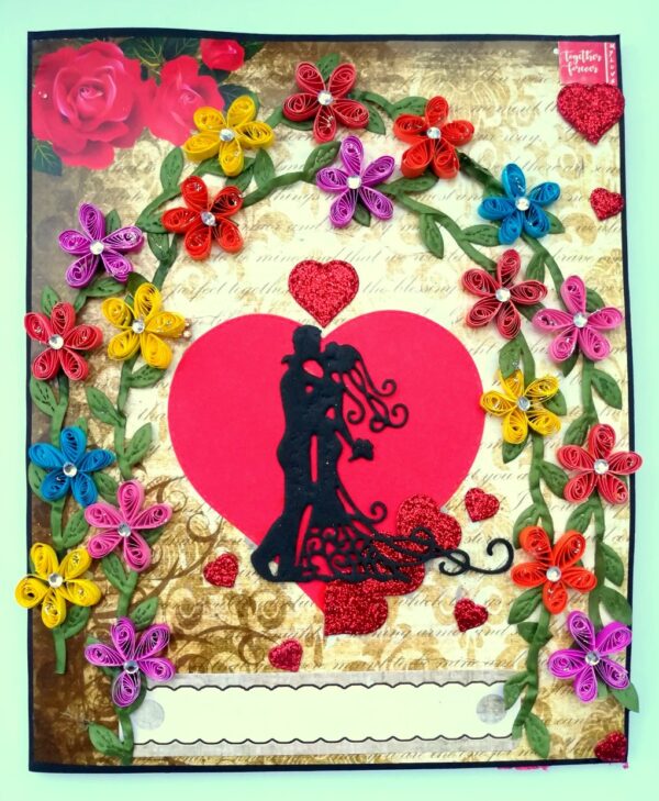Too Much Love Sweetheart mini scrapbook card image