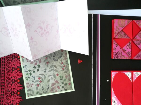 Too Much Love Sweetheart mini scrapbook card image