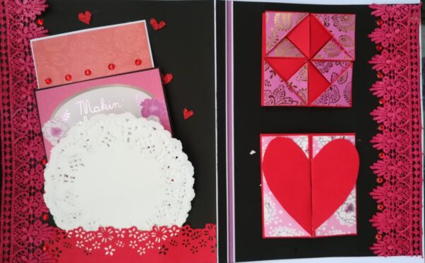 Too Much Love Sweetheart mini scrapbook card image