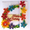 Multicolored Quilled Mini Scrapbook Greeting Card image