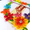 Multicolored Quilled Mini Scrapbook Greeting Card image
