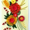 Yellow and Orange Quilled Greeting Card image