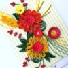 Yellow and Orange Quilled Greeting Card image