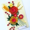 Yellow and Orange Quilled Greeting Card image