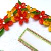 Yellow Orange Quilled Corner Greeting Card image