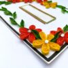 Yellow Orange Quilled Corner Greeting Card image