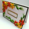 Yellow Orange Quilled Corner Greeting Card image