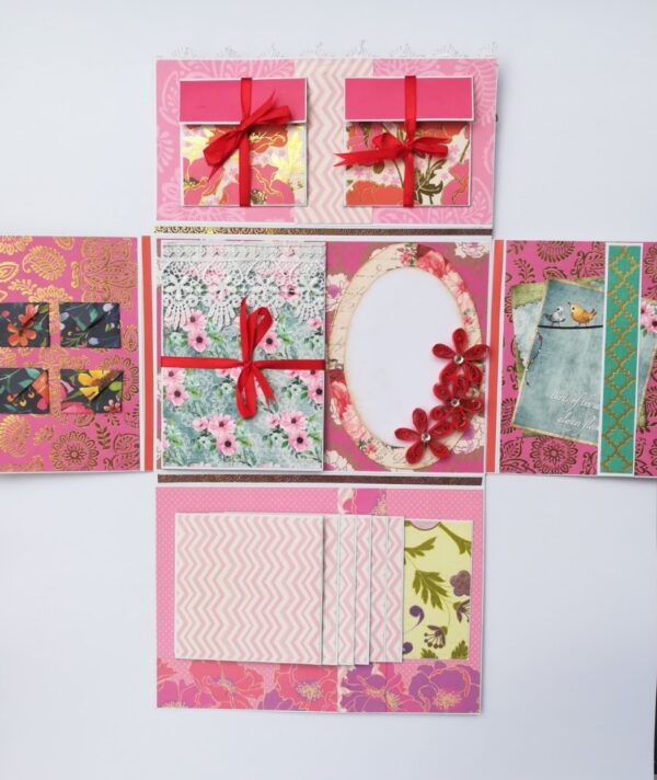 Handmade Paper Clutch Bag Mini Scrapbook image