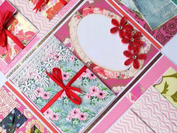 Handmade Paper Clutch Bag Mini Scrapbook image