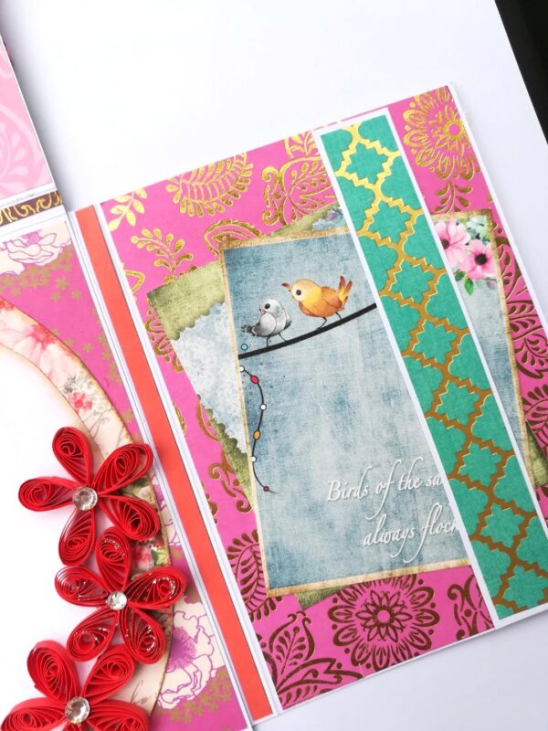 Handmade Paper Clutch Bag Mini Scrapbook image