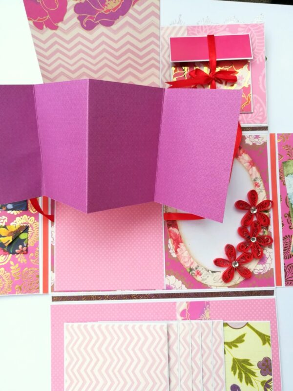 Handmade Paper Clutch Bag Mini Scrapbook image