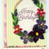 Purple Themed Quilled Greeting Card image