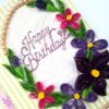 Purple Themed Quilled Greeting Card image