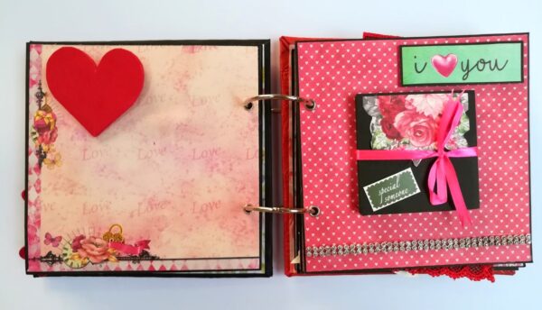 Love and Birthday Handmade Scrapbook - DESIGN 1 image