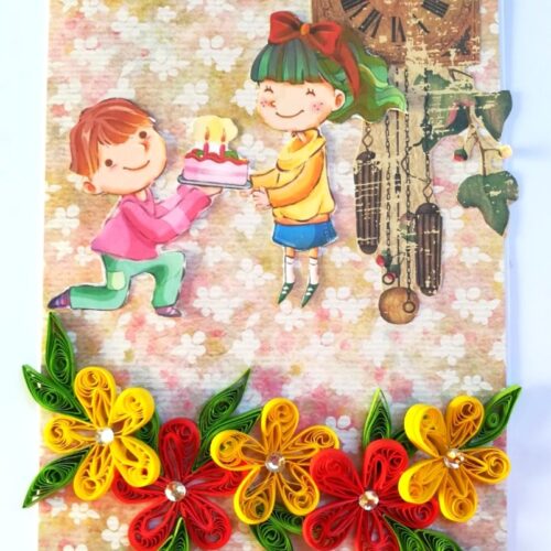 Quilled Design All Occassion Greeting Card image