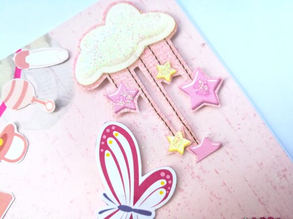 Baby Girl Handmade Greeting Card image