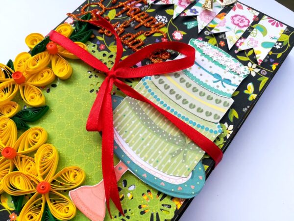 Sparkling Birthday Card/ Mini Scrapbook Gift - D2 image