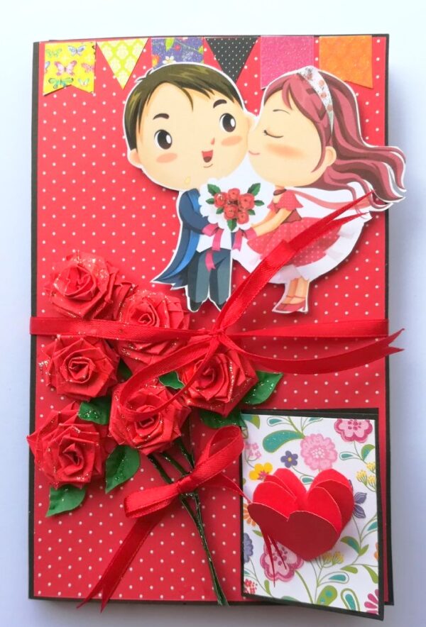Love Mini 3 fold Scrapbook / Mini Scrapbook Greeting Card image