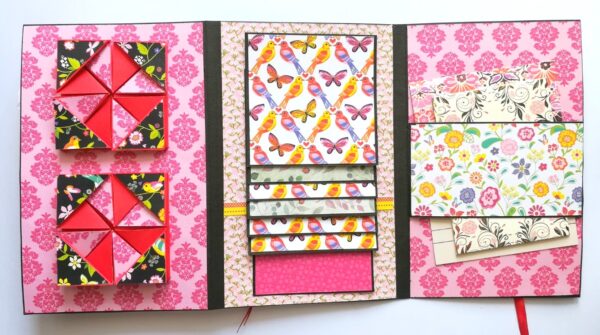 Love Mini 3 fold Scrapbook / Mini Scrapbook Greeting Card image