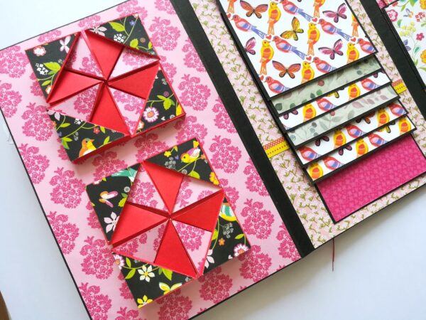 Love Mini 3 fold Scrapbook / Mini Scrapbook Greeting Card image