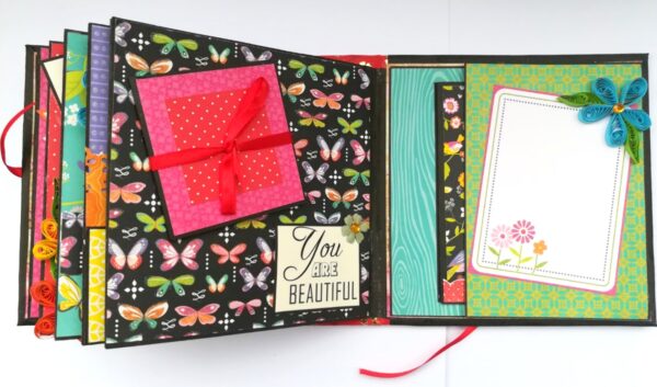 Colorful All Occasion Quilled Scrapbook image