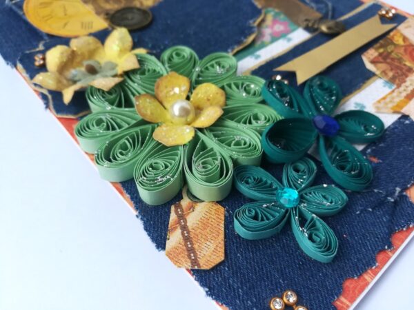 Denim Style Handmade Greeting Card image
