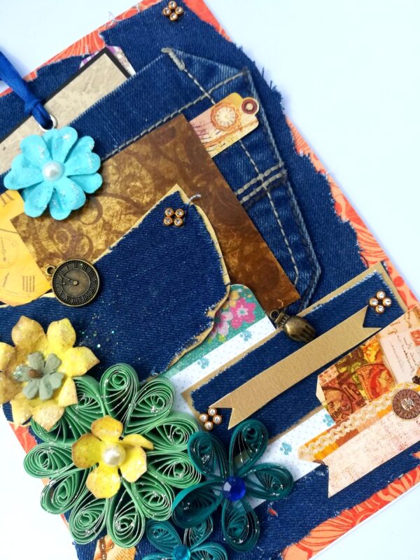 Denim Style Handmade Greeting Card image