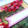 Sparkling Quilled Red Flowers Love Greeting Card image