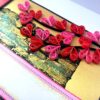 Sparkling Quilled Red Flowers Love Greeting Card image