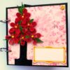 Quilled Red Flowers Love Scrapbook -D2 image