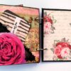 Quilled Red Flowers Love Scrapbook -D2 image