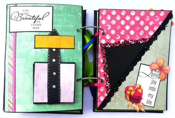 Beautiful Moments Love Handmade Scrapbook Gift - D2 image Beautiful Moments Love Handmade Scrapbook Gift - D2 image