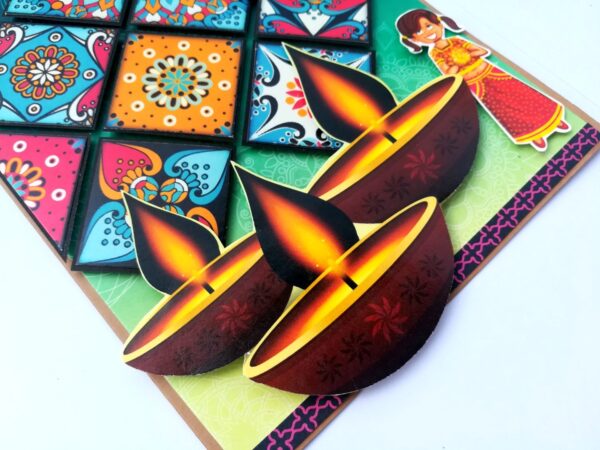 Sparkling Handmade Diwali Greeting Card D2 image