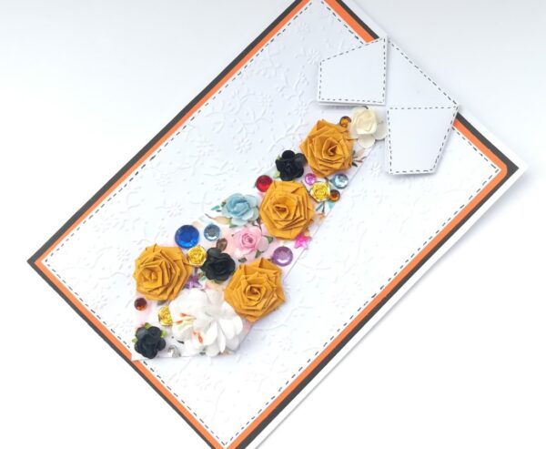 Decorative Quilled Tie All Occasion Greeting Card - D1 image