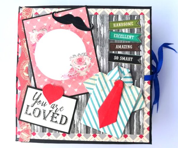 Male Theme Birthday Handmade Scrapbook image