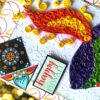 Sparkling Handmade Quilled Diwali Greeting Card D6 image Sparkling Handmade Quilled Diwali Greeting Card D6 image