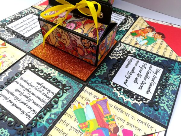 Sparkling Diwali Handmade Explosion Gift Box D1 image
