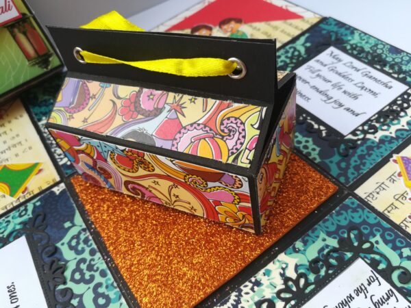Sparkling Diwali Handmade Explosion Gift Box D1 image