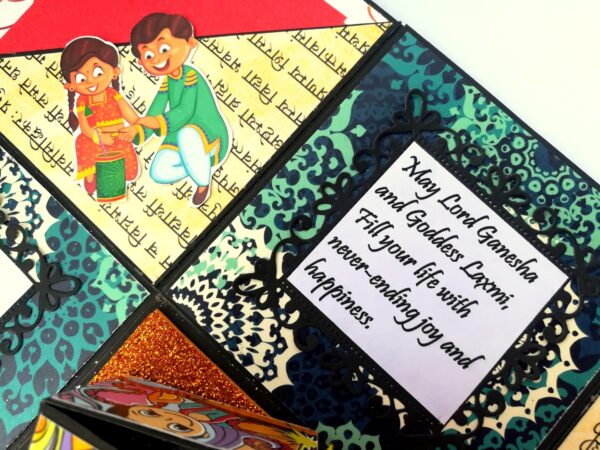 Sparkling Diwali Handmade Explosion Gift Box D1 image