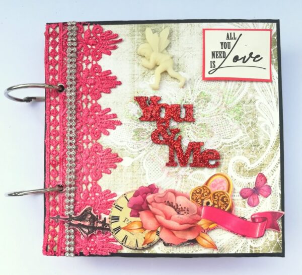 Love and Birthday Handmade Scrapbook - DESIGN 1 image