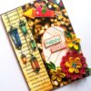 Sparkling Handmade Quilled Diwali Greeting Card D7 image