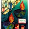 Sparkling Handmade Quilled Diwali Greeting Card D9 image Sparkling Handmade Quilled Diwali Greeting Card D9 image