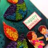 Sparkling Handmade Quilled Diwali Greeting Card D9 image Sparkling Handmade Quilled Diwali Greeting Card D9 image