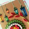 Sparkling Handmade Quilled Diwali Greeting Card D11 image Sparkling Handmade Quilled Diwali Greeting Card D11 image